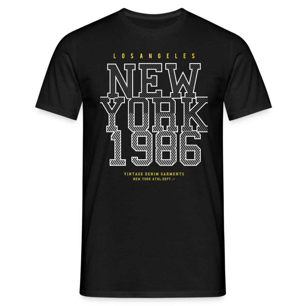 Men's Vintage NEW YORK Print T-Shirt