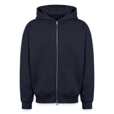 Hardcore WorldWide Official Oversized Heavy Zip Hoodie 2027 - navy