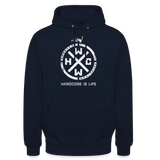HCWW - HARDCORE IS LIFE Official - Hoodie - navy