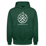 HCWW IS LIFE -Official Premium Hoodie - bottle green