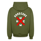 Hardcore WorldWide XBR Oversized Heavy Zip Hoodie - khaki