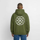 Hardcore WorldWide Official Oversized Heavy Zip Hoodie 2027 - khaki