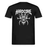 HARDCORE Demon BACK Print T-Shirt - black