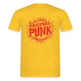 ORIGINAL PUNK - BACK Print T-Shirt - yellow