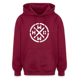 HARDCORE WORLDWIDE 2025 Official Oversized Hoodie - burgundy