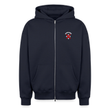 Hardcore WorldWide XBR Oversized Heavy Zip Hoodie - navy