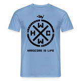 Hardcore Is Life Men's T-Shirt 2026 - carolina blue