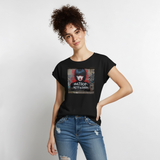 Passion NOT Fashion. Women’s T-Shirt with rolled up sleeves - black