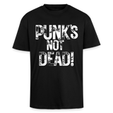 Punk's Not Dead Oversized Heavyweight T-shirt - black