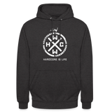 HCWW IS LIFE -Official Premium Hoodie - charcoal grey