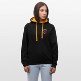 Hardcore Worldwide XBR 2 Side Contrast Colour Hoodie - black/gold