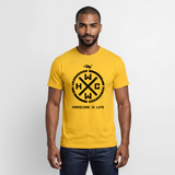 Hardcore Is Life Men's T-Shirt 2026 - yellow