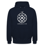 HCWW - HARDCORE IS LIFE 2025 - Hoodie - navy