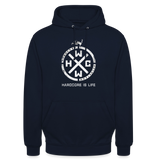 HCWW Hardcore is Life -Official Premium Hoodie - navy