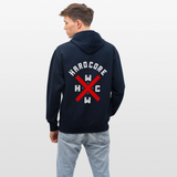 Hardcore Worldwide XBR 2 Side Contrast Colour Hoodie - navy/red