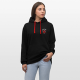 Hardcore Worldwide XBR 2 Side Contrast Colour Hoodie - black/red