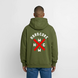 Hardcore WorldWide XBR Oversized Heavy Zip Hoodie - khaki