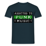 Addicted to Punk Music T-Shirt - navy