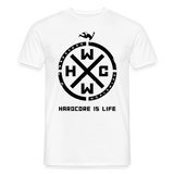 Hardcore Is Life Men's T-Shirt 2026 - white
