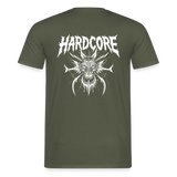 HARDCORE Demon BACK Print T-Shirt - military green