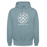 HCWW - HARDCORE IS LIFE Official - Hoodie - stonewash blue