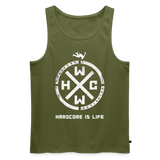 HARDCORE IS LIFE OFFICIAL Tank - khaki
