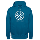 HCWW - HARDCORE IS LIFE Official - Hoodie - deep sea blue 