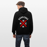 Hardcore Worldwide XBR 2 Side Contrast Colour Hoodie - black/heather grey