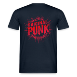 ORIGINAL PUNK - BACK Print T-Shirt - navy
