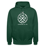 HCWW - HARDCORE IS LIFE 2025 - Hoodie - bottle green