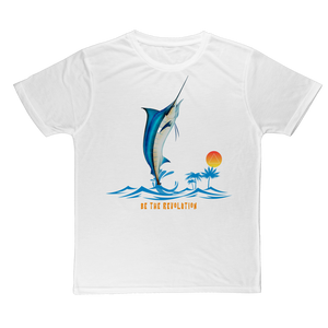 Be the RVOLUTION White Large Print  T-Shirt