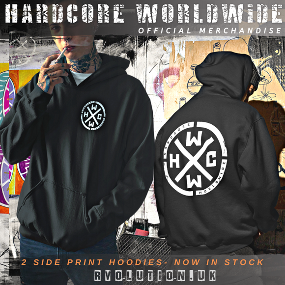 HCWW Double Sided OFFICIAL LOGO Hoodie -Exclusive! - black /  SIZE XL - OS7 EU ONLY