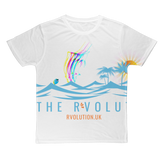 Be the RVOLUTION White Large Print  T-Shirt