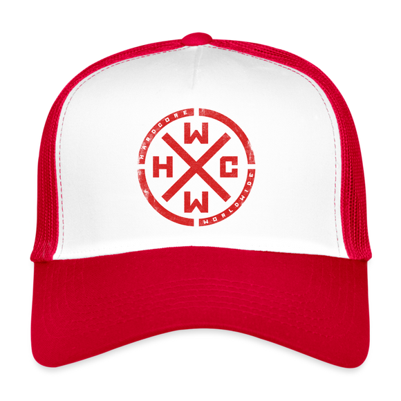 HCWW Red Trucker Cap - white/red