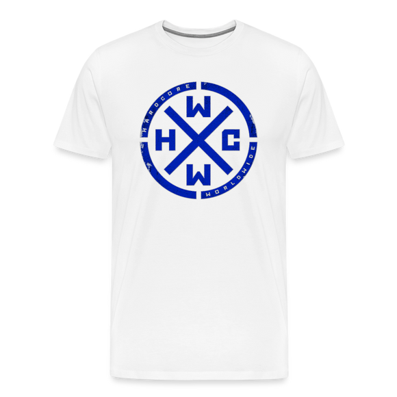 HCWW Blue Logo Men’s T-Shirt - white