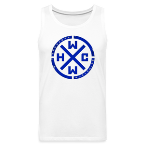 HCWW Blue Logo Men’s Tank Top - white