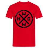 HCWW Black Logo Men's T-Shirt - red