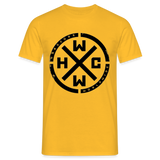 HCWW Black Logo Men's T-Shirt - yellow
