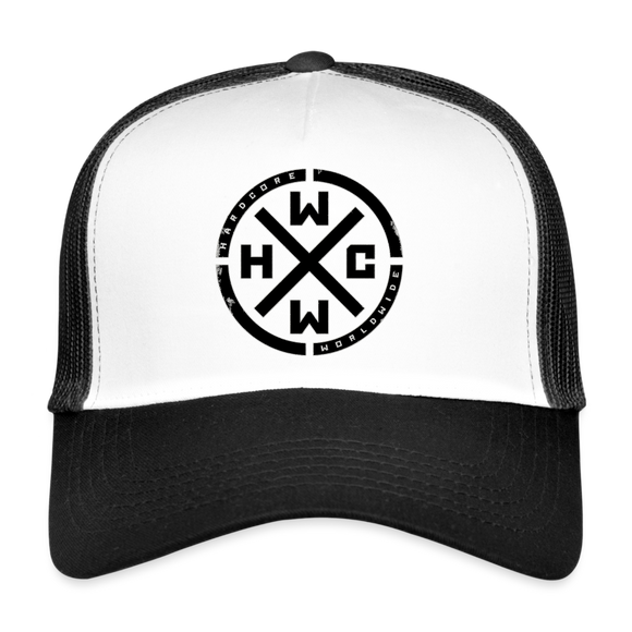 HCWW Black Logo Trucker Cap - white/black