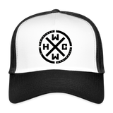 HCWW Black Logo Trucker Cap - white/black