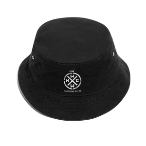 Hardcore is Life - Bucket Hat - black