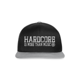 HARDCORE IS MORE THAN MUSIC Official Snapback Cap - black/grey