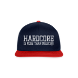 HARDCORE IS MORE THAN MUSIC Official Snapback Cap - navy/red