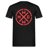 HCWW - 2 Side Red Logo T-Shirt - black