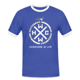 HCWW Is Life - Ringer T-Shirt - blue/white