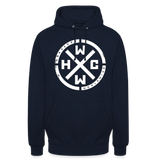 HCWW HARDCORE WORLDWIDE-Official Hoodie - All Sizes+ - navy