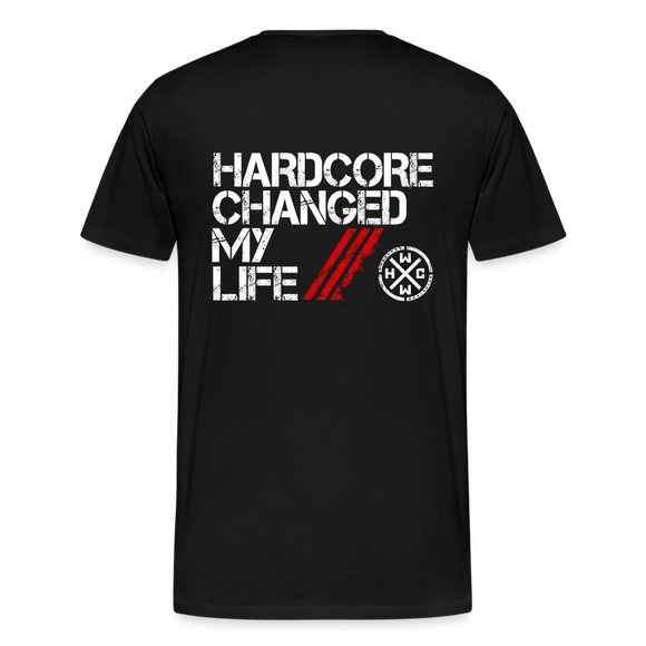 Hardcore Changed My Life 2 Side Logo T-Shirt - black