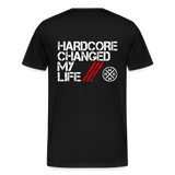 Hardcore Changed My Life 2 Side Logo T-Shirt - black