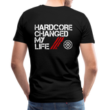 Hardcore Changed My Life 2 Side Logo T-Shirt - black