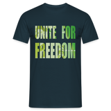 UNITE FOR FREEDOM - T-Shirt - navy